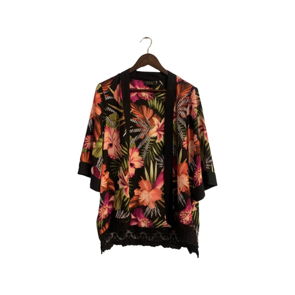 Thalia Sodi Lace-Trim Kimono